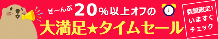 【トップページ中部：下】大満足★タイムセール