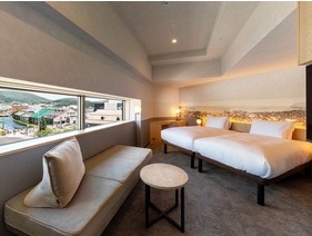 【デラックスツイン】37平米／ご友人やご家族・グループでの観光等、幅広いニーズにお応えする客室