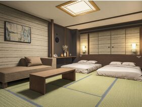 和室（ダブルベッド2台）4名◆禁煙/33㎡
