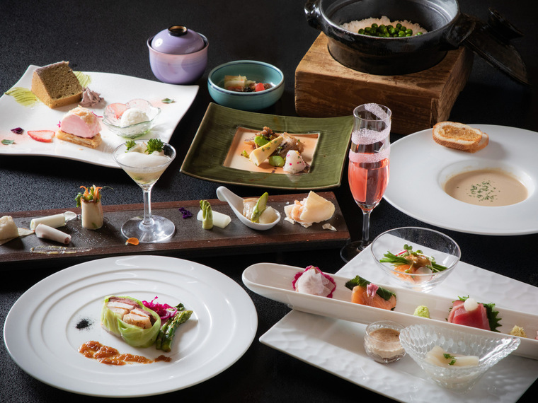 【2026春】春のご夕食は「春風薫る、郷土の恵み」をテーマに、道南エリアの旬を盛り込んだおもてなし膳