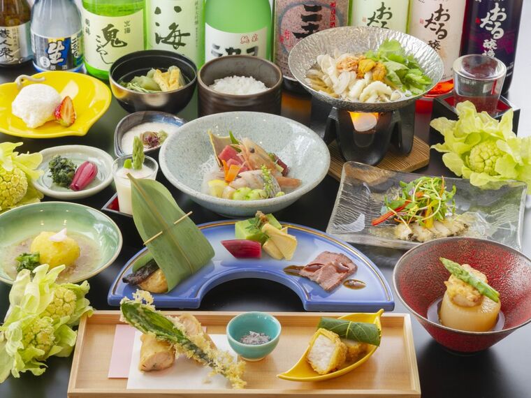 上級「いろは膳」／基本和食膳をさらに贅沢に仕立てた、北海道の美食を堪能できる上級膳です。（イメージ）