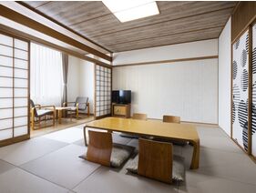 ◆和室43平米／畳と和の設えが心落ち着く上質な時間を演出します。（客室一例）