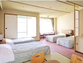 【和洋室4ベッド+6畳／45㎡】ご家族・グループ様のご宿泊に最適な和洋室