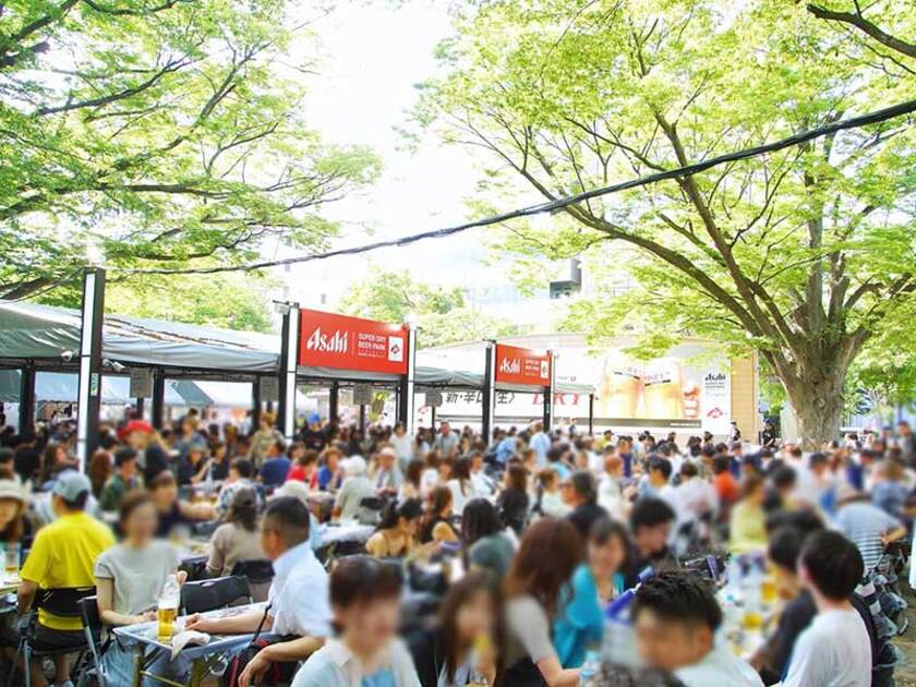 札幌の夏と言えばビアガーデン！野外で飲むビールは最高（アサヒ会場）