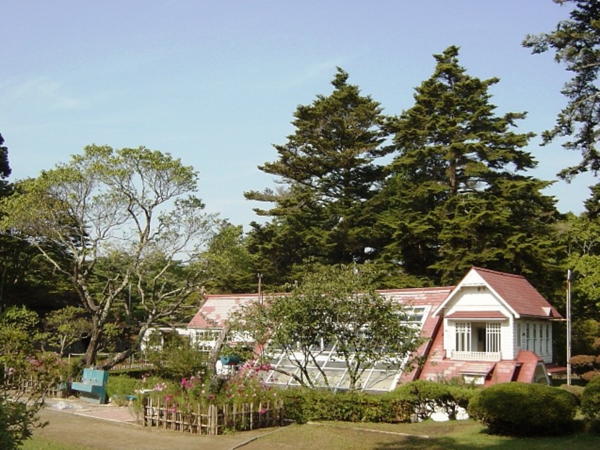 明治41年に完成したと言われる旧式の温室。レンガ造りの温室で現存するものとしては大変貴重なもの
