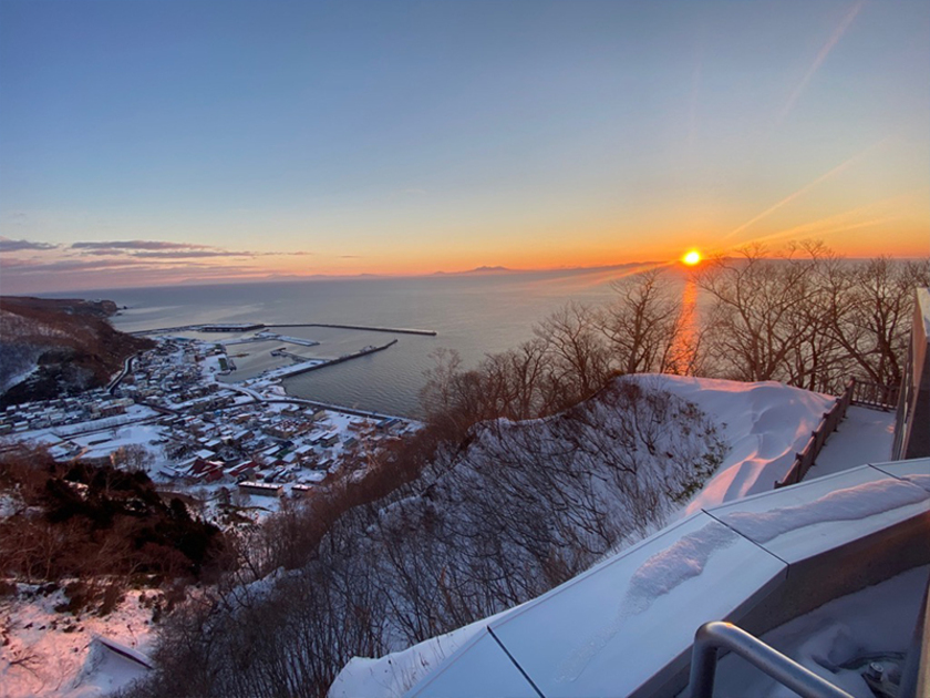 展望台から見た初日の出