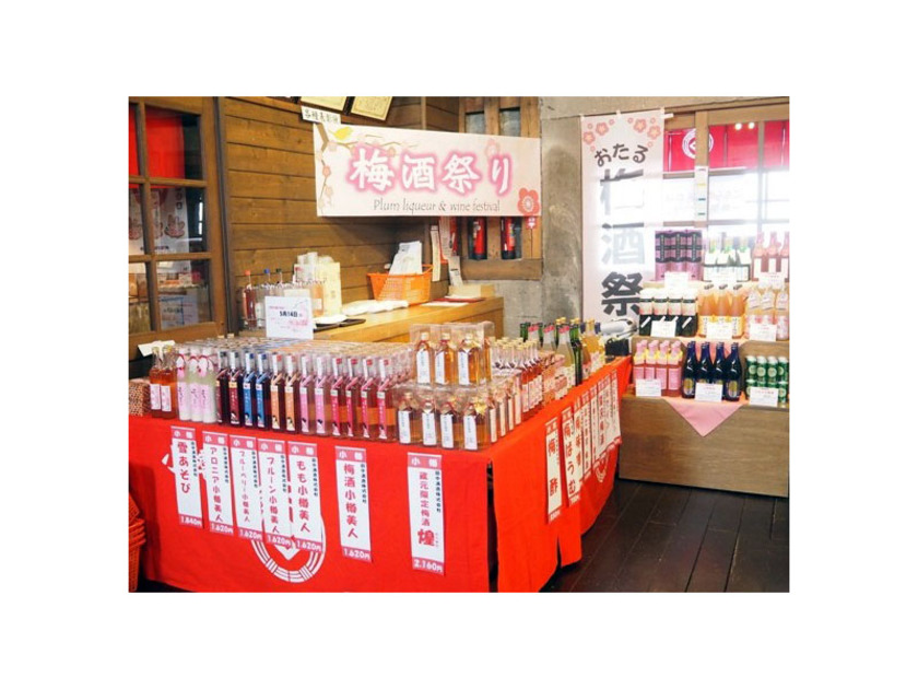 数量限定発売の梅酒に加え、梅を使用した「梅ぱふぇ」や「梅酢」「梅みそ」なども販売