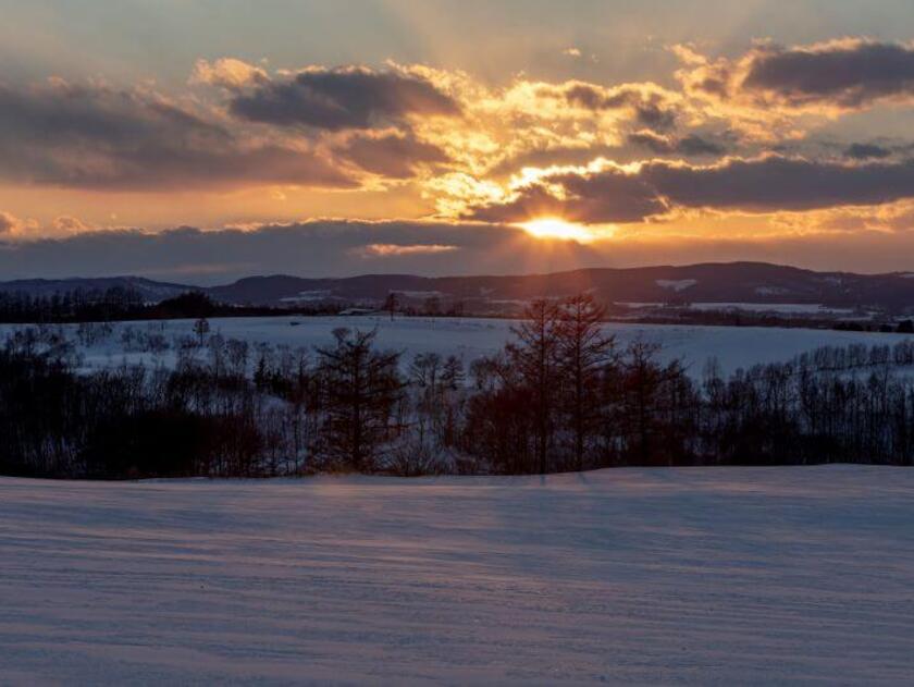 展望台から網走湖方面をのぞむ