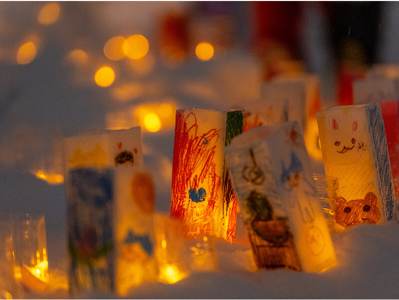 かわいらしい、ころころキャンドル