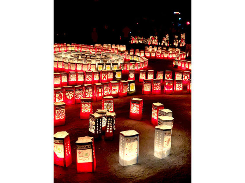 あかりものがたり大賞【ランターンの渦】(撮影:辻口かおる)