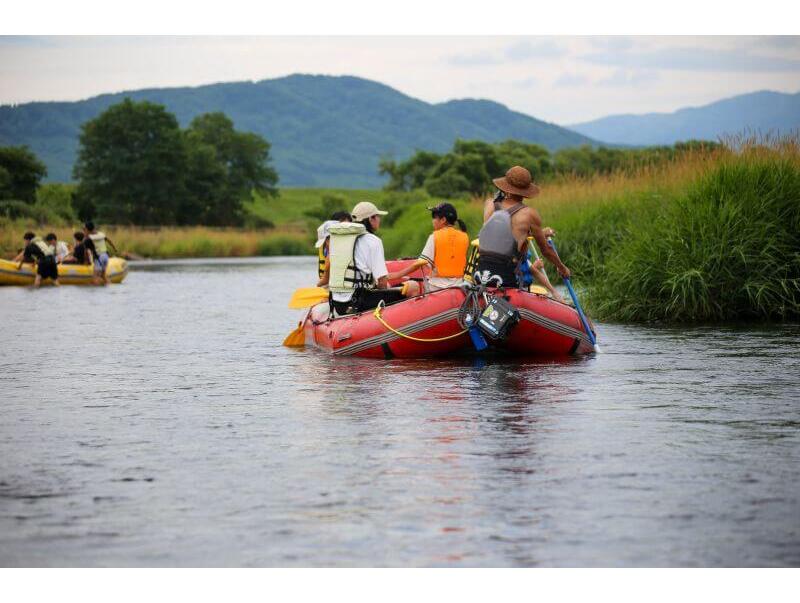 尻別川でラフティング