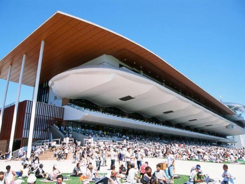 リゾート感あふれる開放的なスタンド（提供：日本中央競馬会）