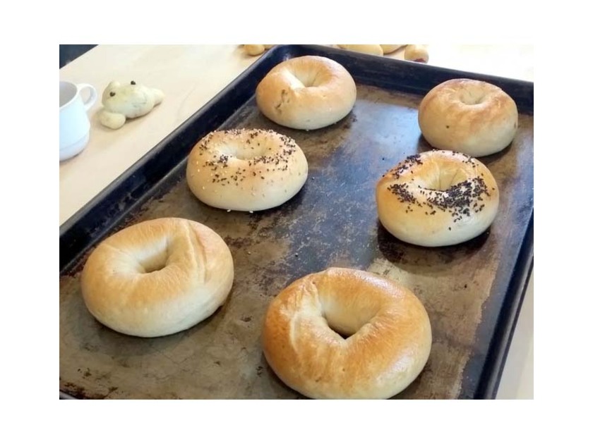 手作りパン教室のメインは北海道産小麦から作る、もっちりとしたベーグル