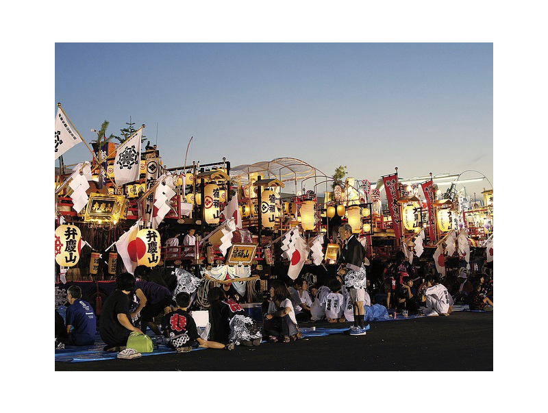 14日の宵宮祭には山車の魂入れが行われます