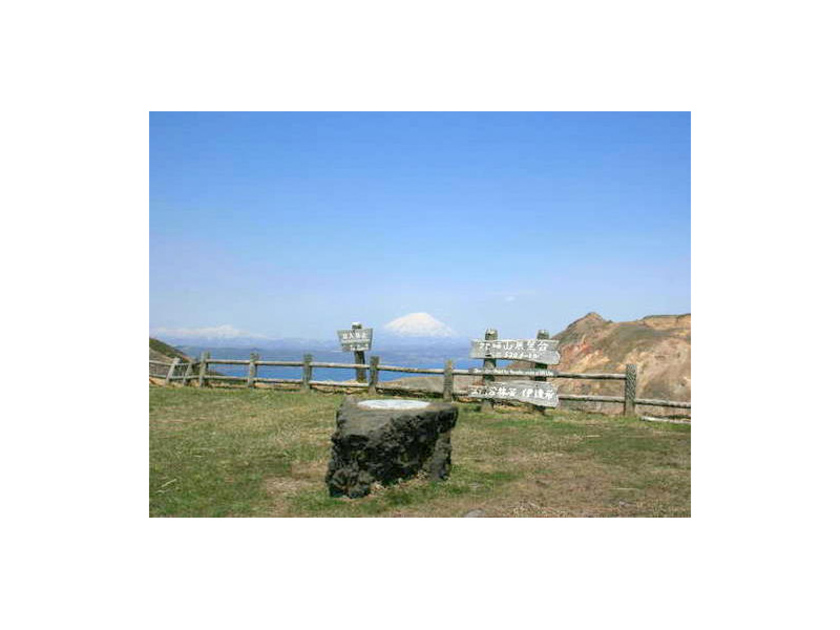 外輪山展望台からは羊蹄山が望めます