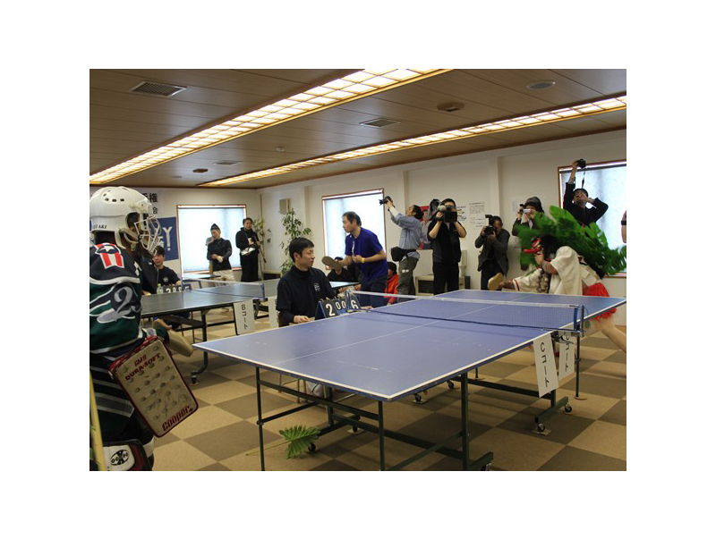 ちょっと変わった卓球大会ですが、これが楽しい!