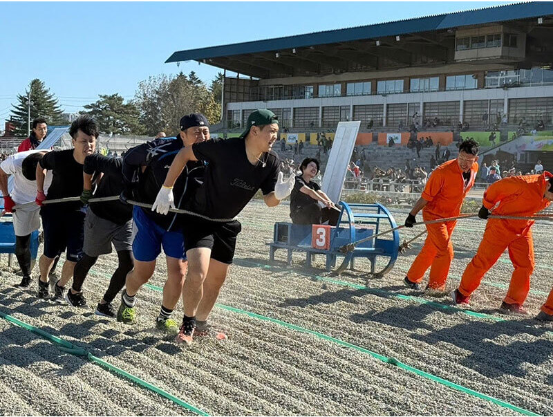 ワールド人間ばん馬チャンピオンシップの様子
