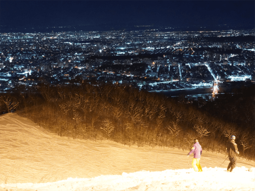 夜景も満喫できる「ダイナミックコース」（上級者コース）からの眺め