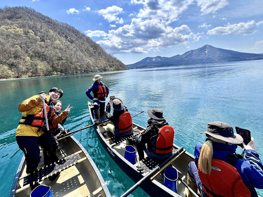 2艇つなぎカヌーがあるので小さいお子様も安心して乗れます