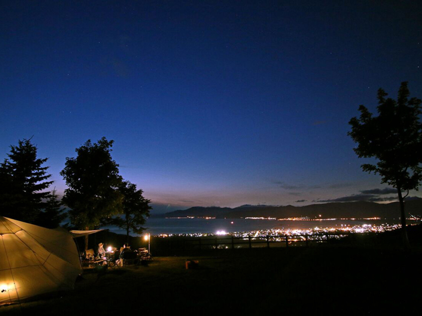 岩内町の夜景をこころゆくまで満喫！高台にあるので満天の星空も広がっています