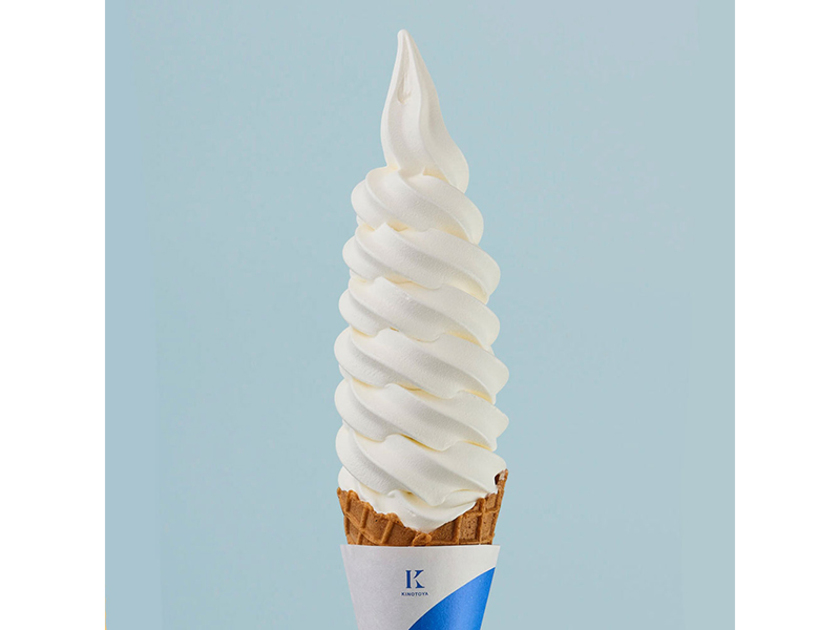 もっちりとした濃厚な味わいのソフトクリームは絶品
