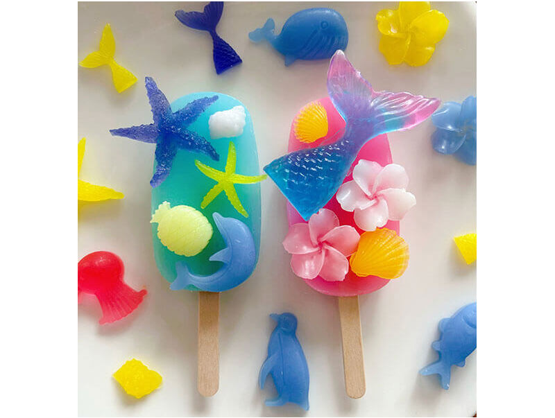 夏のデコアイスキャンディソープ&カップケーキソープ