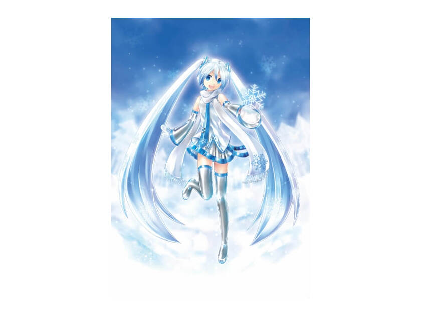 北海道を応援するキャラクター「雪ミク（初音ミク）」です！