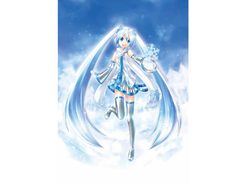 北海道を応援するキャラクター「雪ミク（初音ミク）」です！