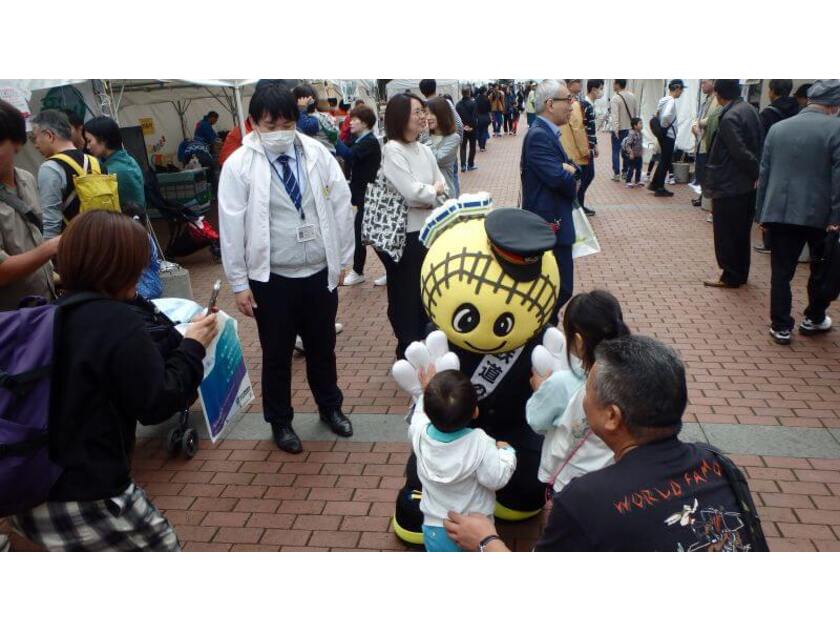 鉄道のキャラクター「テッピー」も登場