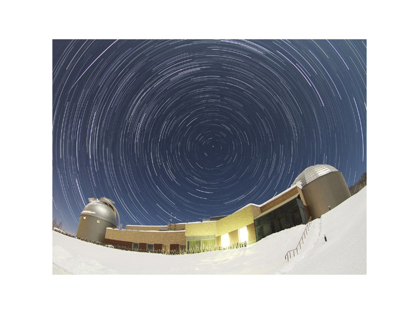北の星座に抱かれる天文台。名寄市周辺は空気が澄み、国内でもトップクラスの星空を見られることでも知られています